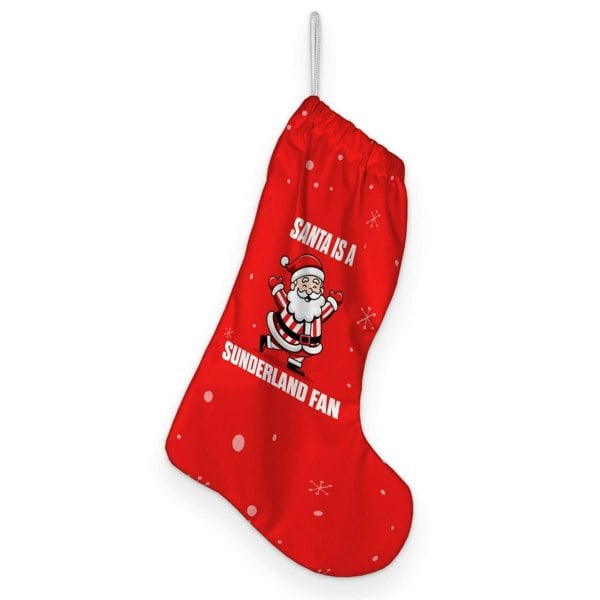BritishmadeGifts Santa is a Gooners Football Fan - Christmas Stocking