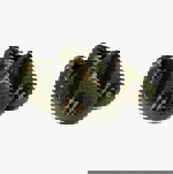 Totes Toasties SHORT Full Back Slippers Unisex Kids Green