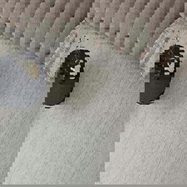 grey-cream colours, striped design, stain-resistant, Cosy comfort rug.