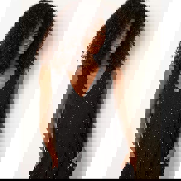 Blue Vanilla Pleat Front Diamante Jumpsuit