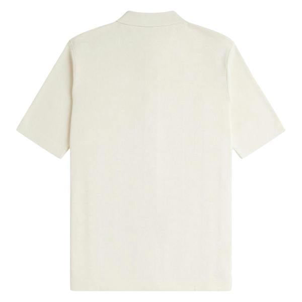 Fred Perry Button Through Short Sleeve Knitted Shirt