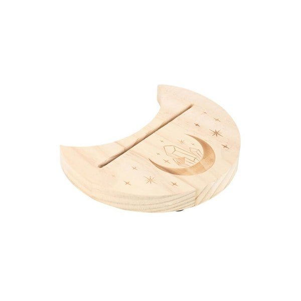 Serano Natural Crystal Crescent Moon Tarot Card Stand