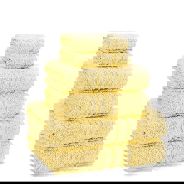 Catherine Lansfield Zero Twist Cotton 6 Piece Towel Bale Set Yellow