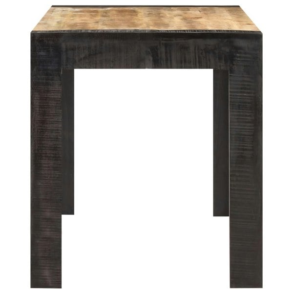 Berkfield Dining Table 140x70x76 cm Solid Rough Mango Wood