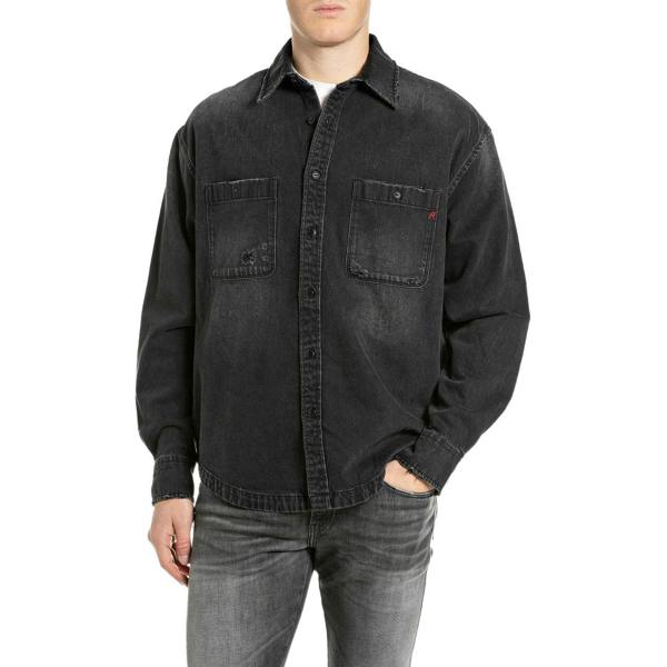 Replay Oversized Denim Overshirt