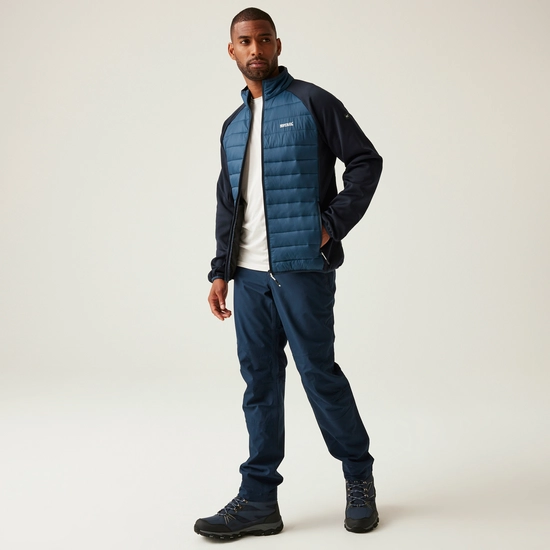 Regatta Mens Clumber IV Full Zip Hybrid Jacket - Moonlight Denim/Navy