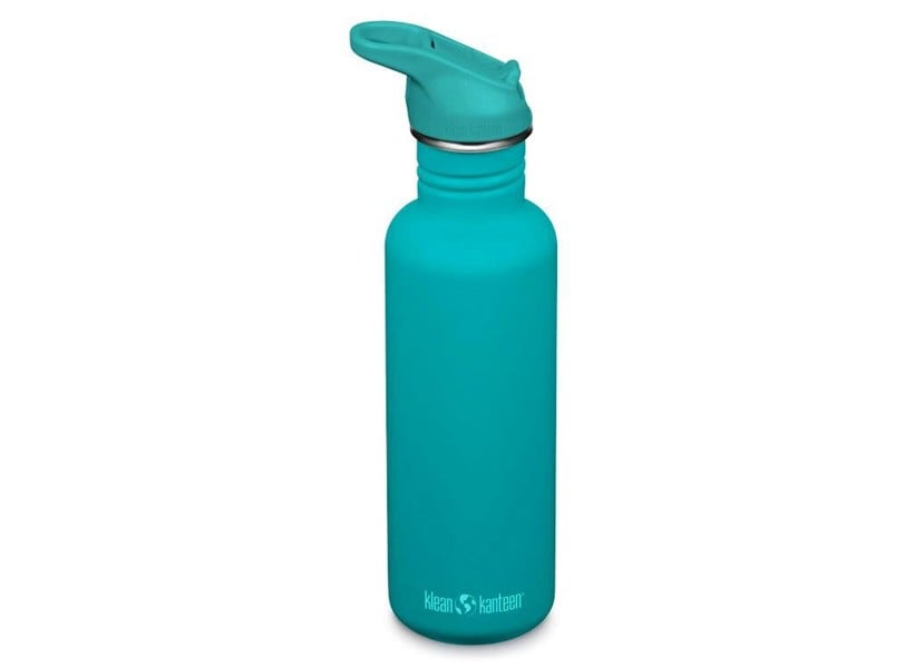 Klean Kanteen 800ml Classic Water Bottle with Flip Seal Sport Cap - Baltic Blue