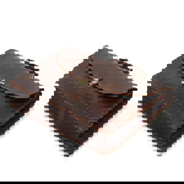 Yorke Leather Laptop Messenger Bag - DÖTCH CLUB