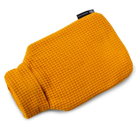CosyPanda Majestic Mustard 2 Litre Waffle Hot Water Bottle