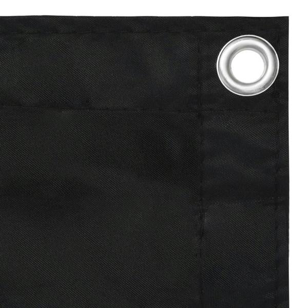 Berkfield Balcony Screen Black 120x400 cm Oxford Fabric