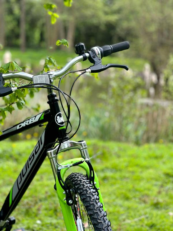Dallingridge Pulsar Hardtail Mountain Bike, 26" Wheel - Black/Green