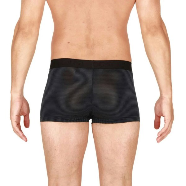 HOMTrunkSimon Stripe Modal Stretch HO1 Boxer Brief, BlackBoxers & Briefs