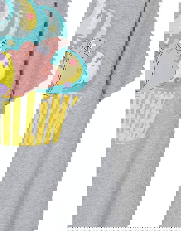 SpongeBob SquarePants Womens Grey Patrick Chillin Short Sleeved T-Shirt