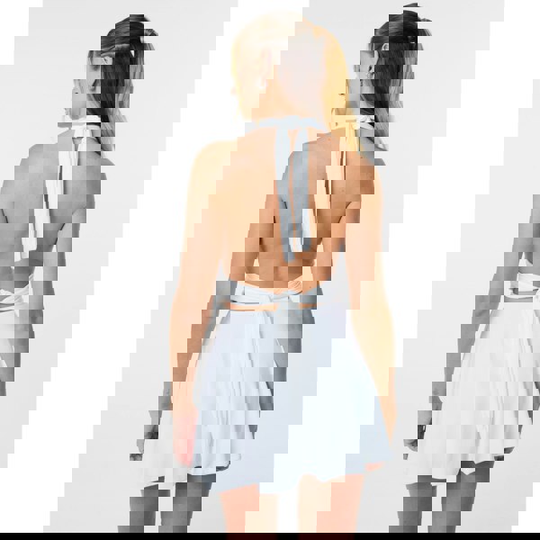 Pink Vanilla Slinky Halter Mini Dress