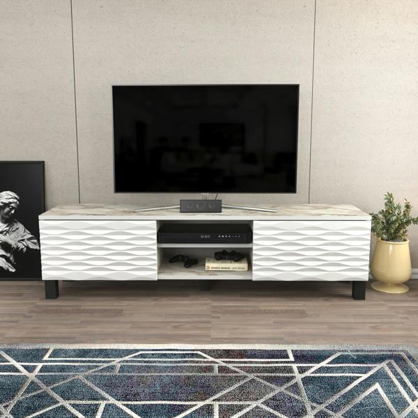 Decorotika Lukas Modern Tv Stand TV Cabinet for TV's up to 64"