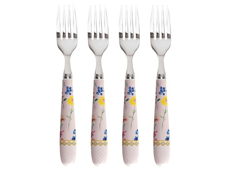 Maxwell & Williams Tea's & C's Contessa Set of 4 Cake Forks Rose