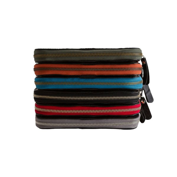 Caroline Long Zip Vegan Purse (6 Colours Available) by Paguro Upcycle