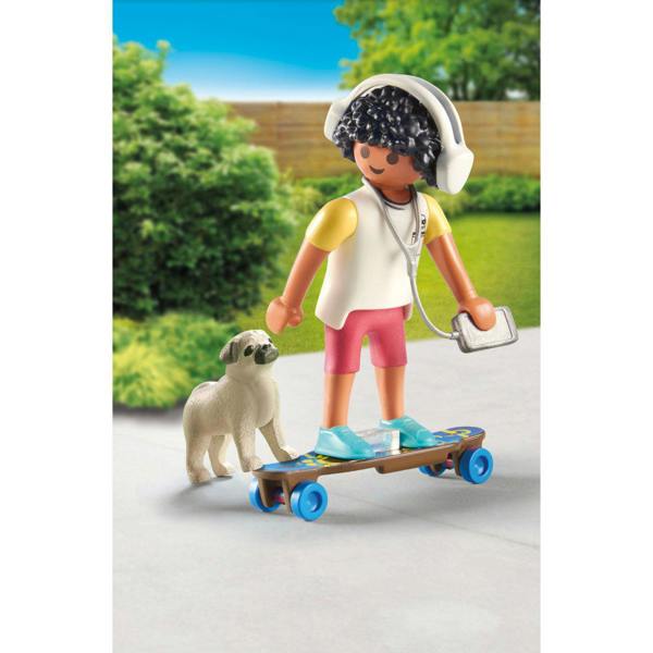 Playmobil Skateboarder with Dog - 71612 Playset
