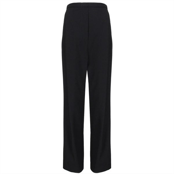 Ellery luxurious trousers in black twill wool deep tuck pleat