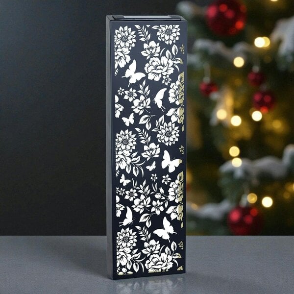 EDH Door Hardware Metal Solar Wall Panel Butterfly – Outdoor LED Garden Light Waterproof Decor