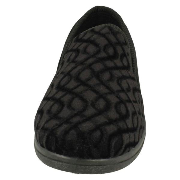 Mens Slippers Pattern Detailed Full Slipper Leo