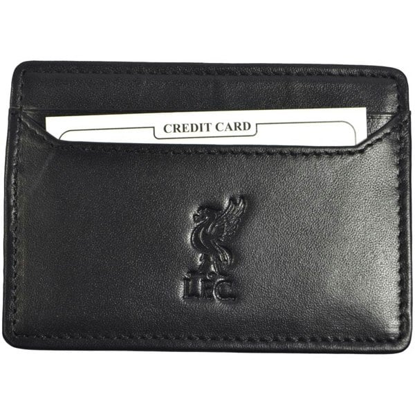 Liverpool FC Leather Money Clip Wallet - Black