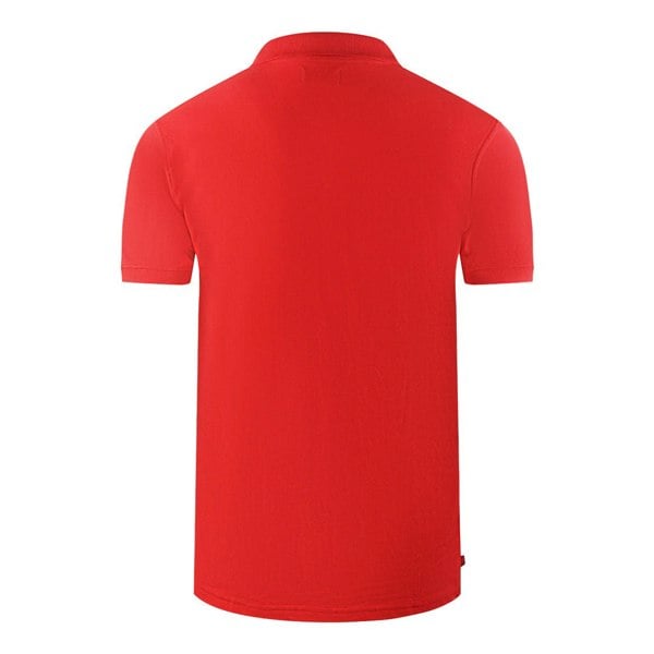 Aquascutum Brand Logo Plain Polo Shirt - Red