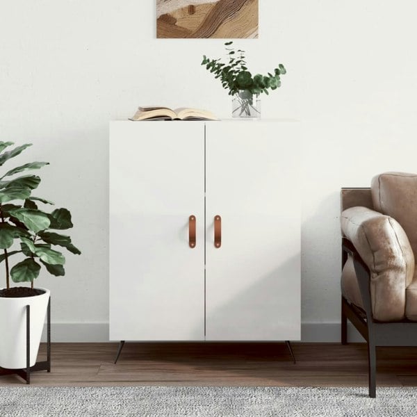 Berkfield Sideboard High Gloss White 69.5x34x90 cm Engineered Wood