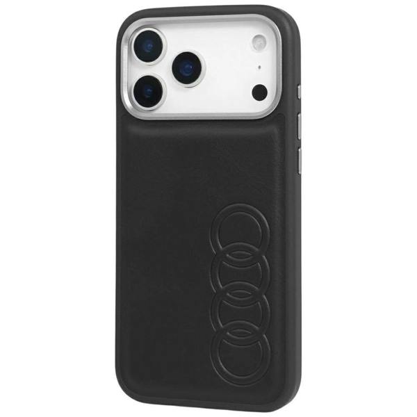 Audi TT Synthetic Leather Case with MagSafe for iPhone 17 Pro Max 6.9" Black - AU-TPUPCIP17PM-TT/D1-BK
