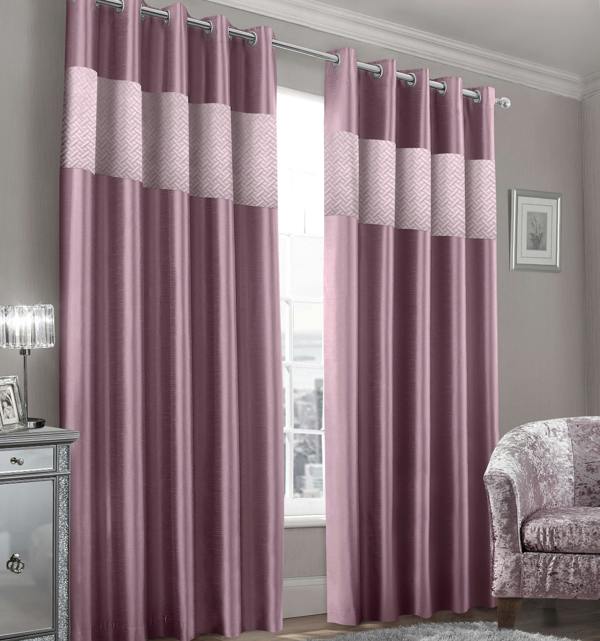 Intimates Quilted Velvet Ring Top Luxury Curtains - Soft Texture, Durable Fabric, Chic Window Panels - Contemporary Curtain Decor - 168cm x 229cm