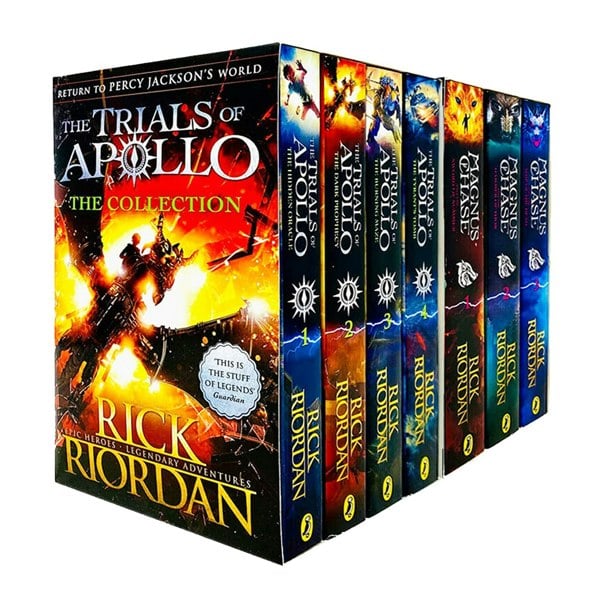 Puffin Trials of Apollo and Magnus Chase Series 7 Books Collection Box Set By Rick Riordan