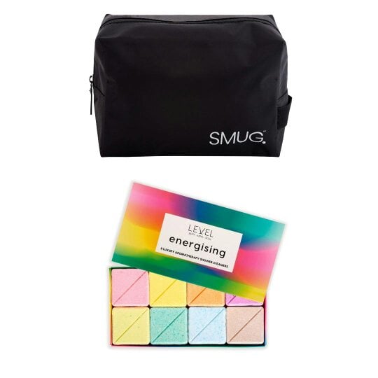 SMUG Wake-Up Wash Bag Set – Various Prints - Black