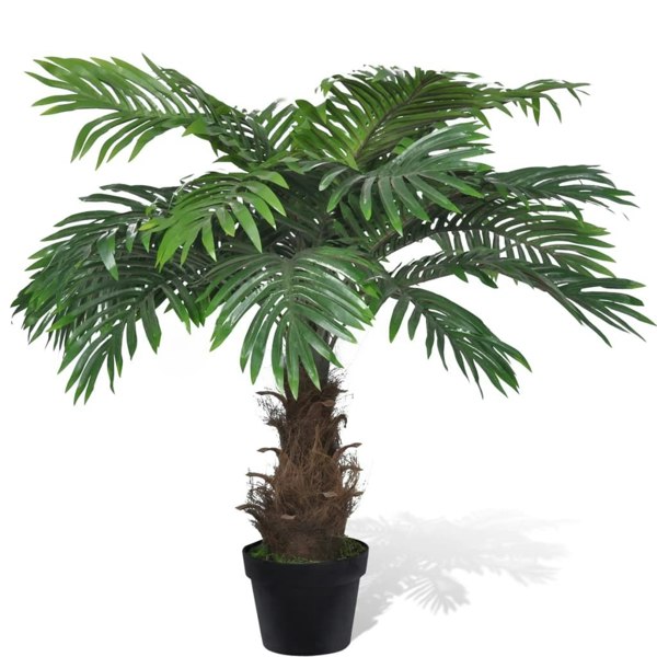 Berkfield Lifelike Artificial Cycus Palm Tree with Pot 80 cm