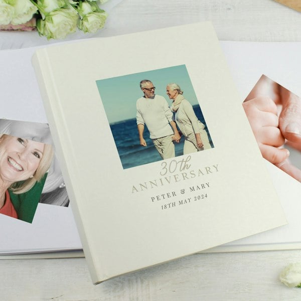 Personalised Memento Company Personalised Photo Upload 30th Anniversary Traditional Photo Album