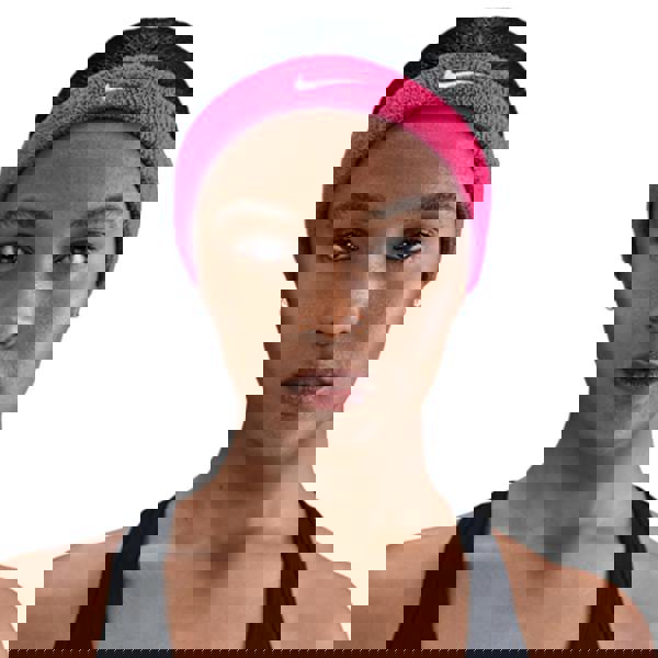 Nike Classic Swoosh Headband - Pink/White - 