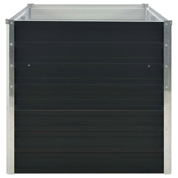 Berkfield Raised Garden Bed Anthracite 160x80x77 cm Galvanised Steel