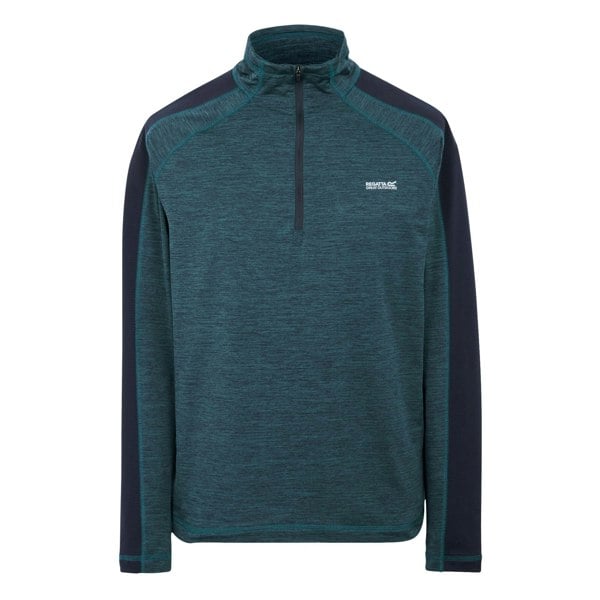Regatta Mens Hepley Half Zip Fleece Jacket - Moonlight Denim/Navy