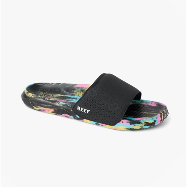 Reef TAILSLIDE Sliders   in  Black