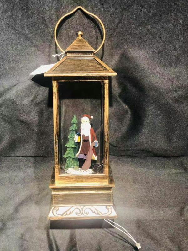 25cm Christmas Festive Nativity LED Lantern with Glitter, Plastic, Multi Colour, Hanging Decor image 5