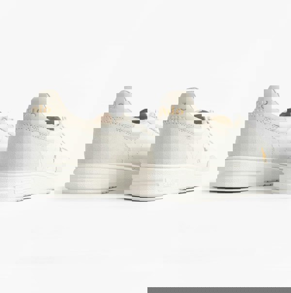 Polo Ralph Lauren Mens Bedford Lace Up Leather-Suede Trainer White