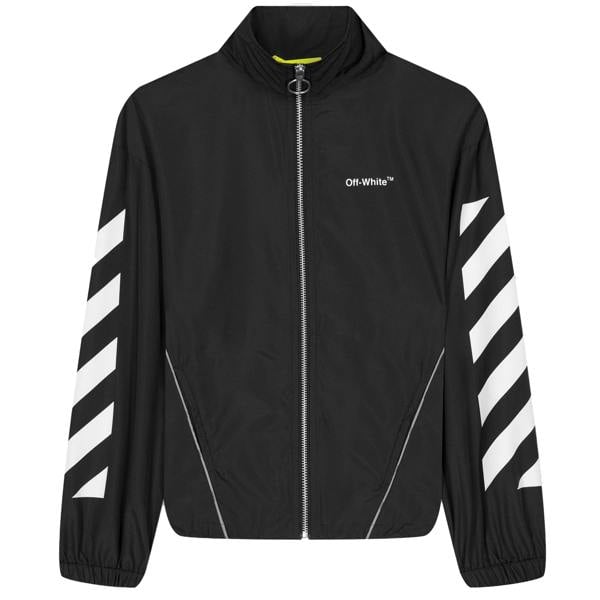 Off White Childrens/Kids Helvetica Track Top - Black/White - 