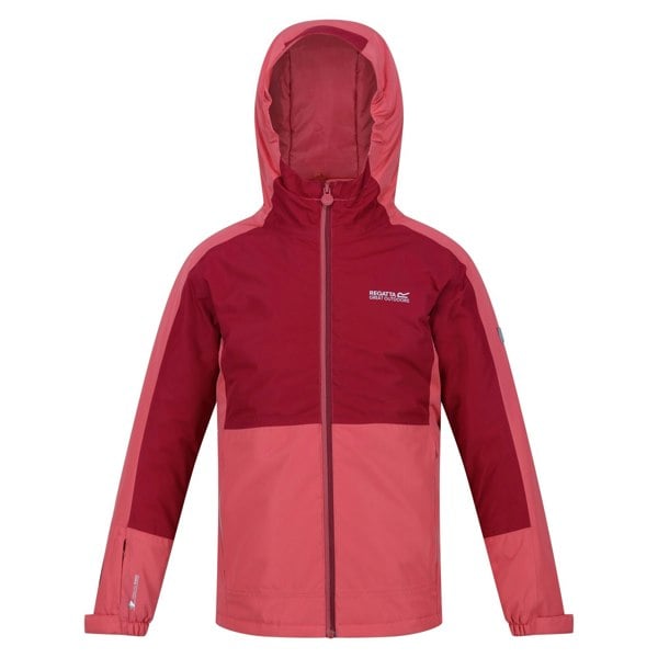 Regatta Childrens/Kids Beamz III Waterproof Jacket - Mineral Red/Rumba Red