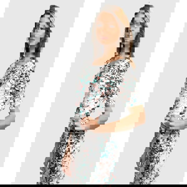 Great Plains Miquita Marble Rouched Womens Dress