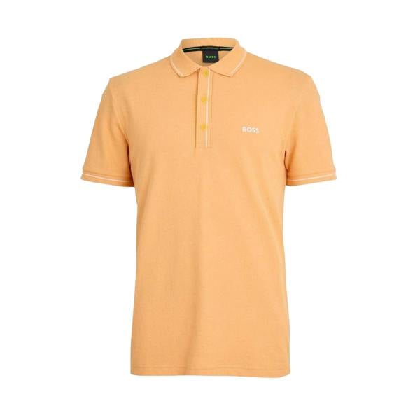 Boss Mens Paule Polo Shirt - Orange - 