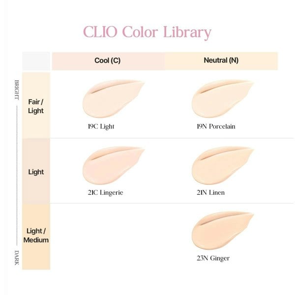 CLIO Kill Cover Mesh Glow Essential Cushion Set (+Refill) - 5 Colours