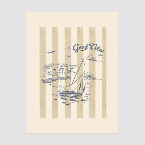 Joules Good Vibes Point of View A1 Wood Frame | Brown