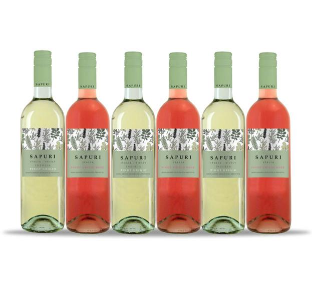 Sapuri Inzolia Pinot Grigio and Sapuri Pinot Grigio Rose