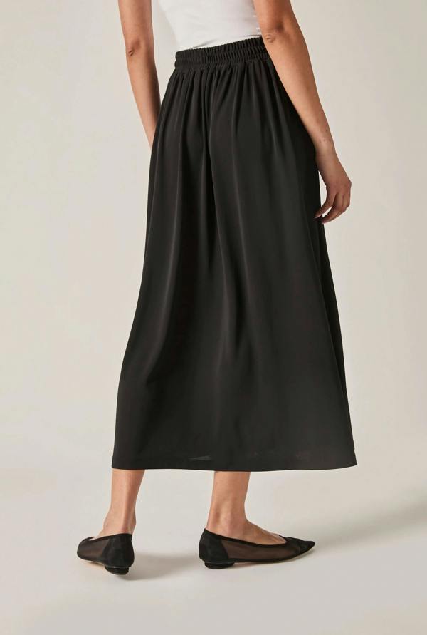 James Lakeland Black Jersey Midi Skirt