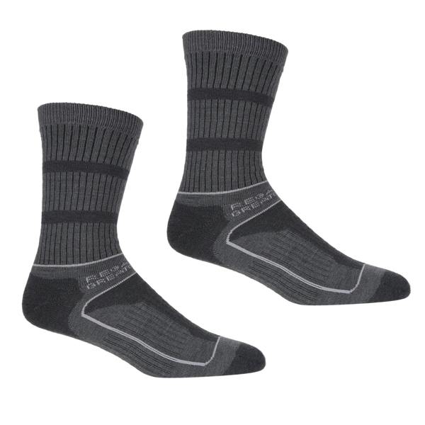 Regatta Womens/Ladies Samaris 3 Season Boot Socks - Briar Grey/Light Steel - 