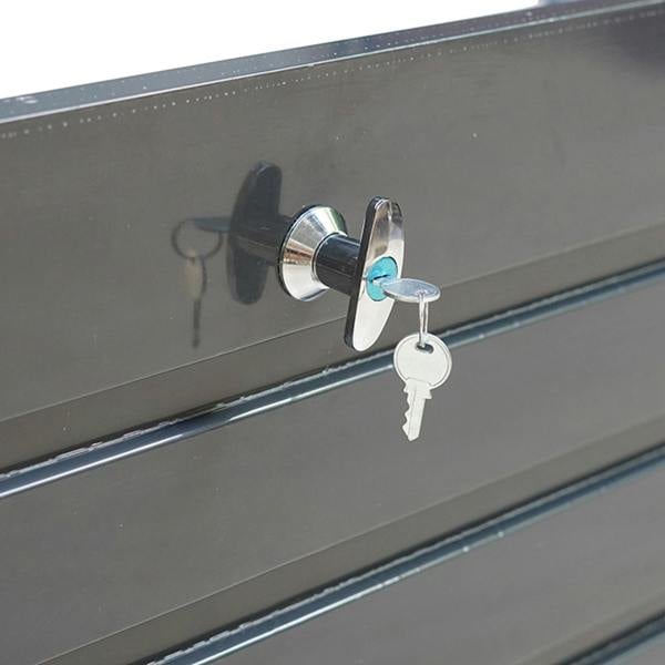 Gr8 Garden 420L Dark Grey Metal Outdoor Storage Box Cushion Chest